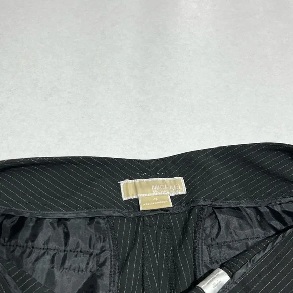 Michael Kors black women’s slacks with grey stripes - Picture 2 of 4